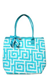 Small Quilted Tote Bag-UAH1515/AQUA